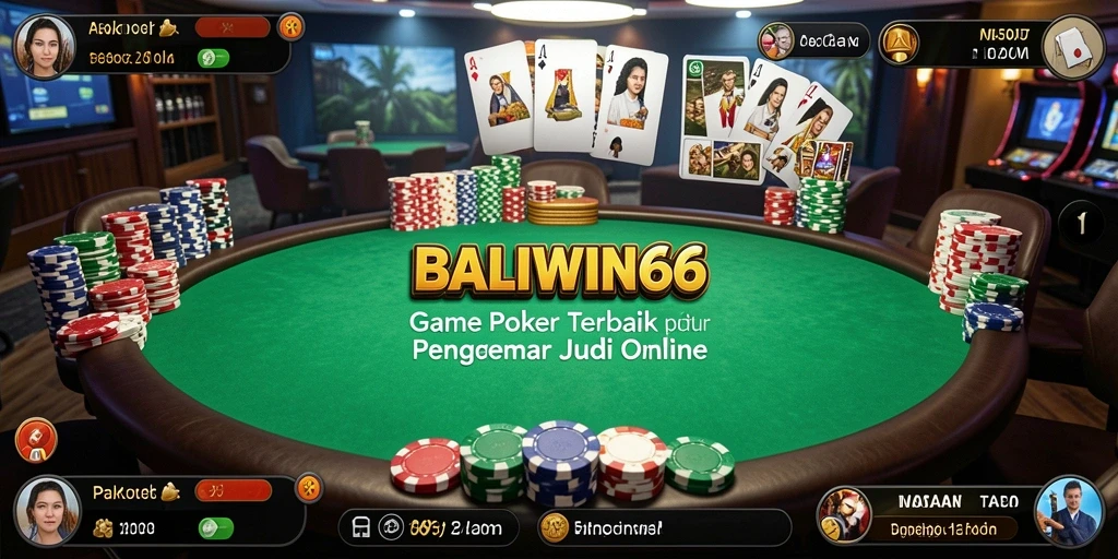 Tampilan gameplay seru di BALIWIN66 dengan pemain yang berkompetisi.
