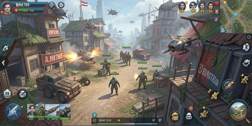 Tampilan gameplay strategis yang mendebarkan di BNI789.