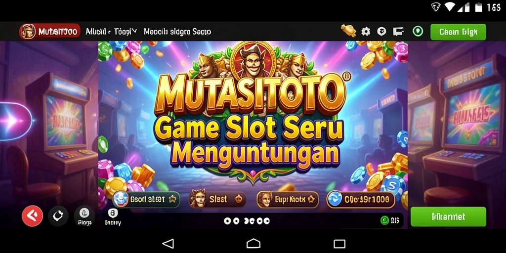Screenshot utama MUTASITOTO menampilkan aksi gameplay Slot yang seru.