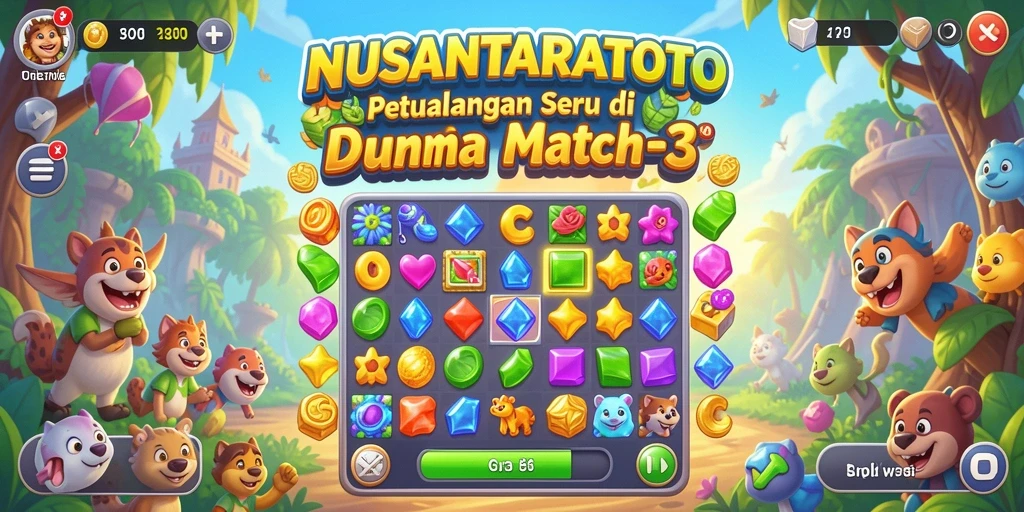 Tampilan gameplay NUSANTARATOTO yang penuh warna dan menarik.